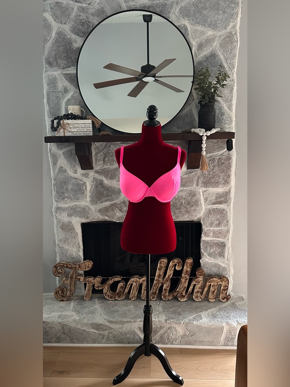 NWOT! PINK Victoria's Secret Hot Pink  Bra - 38DD